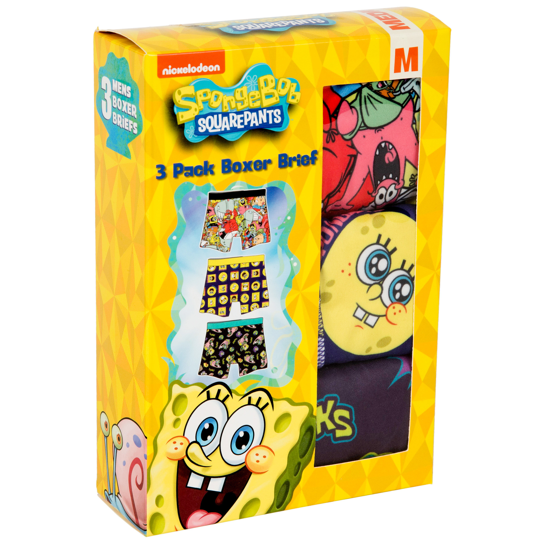 SpongeBob SquarePants Classic 3-Pack Boxer Brief Set